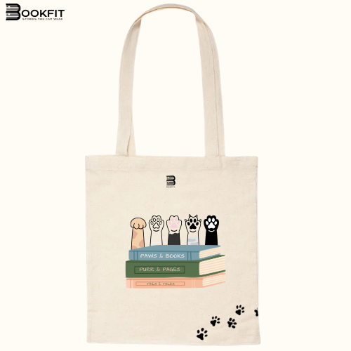 Sacoșă - Paws & books